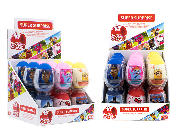 Oeufs surprise en plastique licence mix, oeuf licence mix