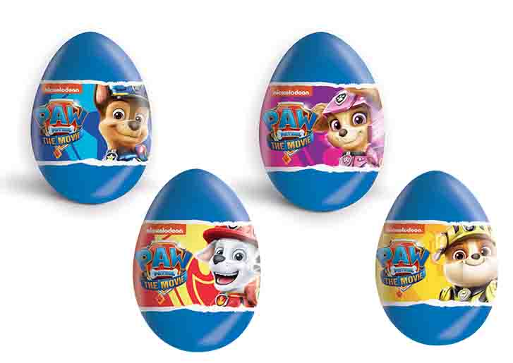 Oeufs chocolat licence Paw Patrol - boîte de 24