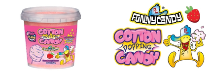 Cotton Popping Candy FRAISE