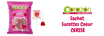 CORAZON Sachet Sucettes Cerise