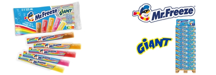 BOX 120 SACHETS Mr FREEZE GIANT 8 x 105 ML